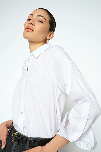 Mos Mosh - MMWinola Cotton Twill Shirt White
