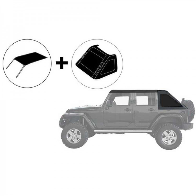 Suntop Complete Fastback Soft Top - JLU - 4
