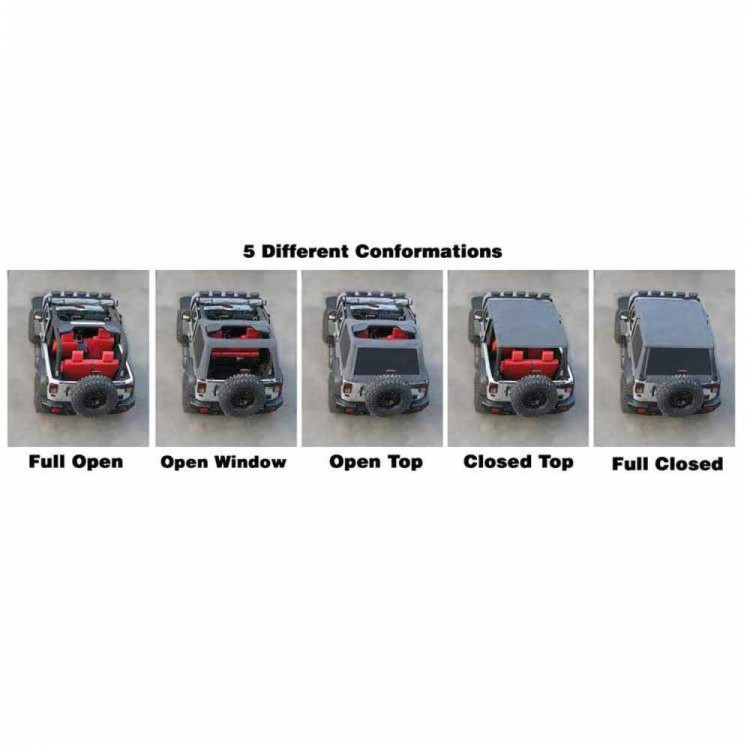 Suntop Complete Fastback Bowless Soft Top - JKU - 3