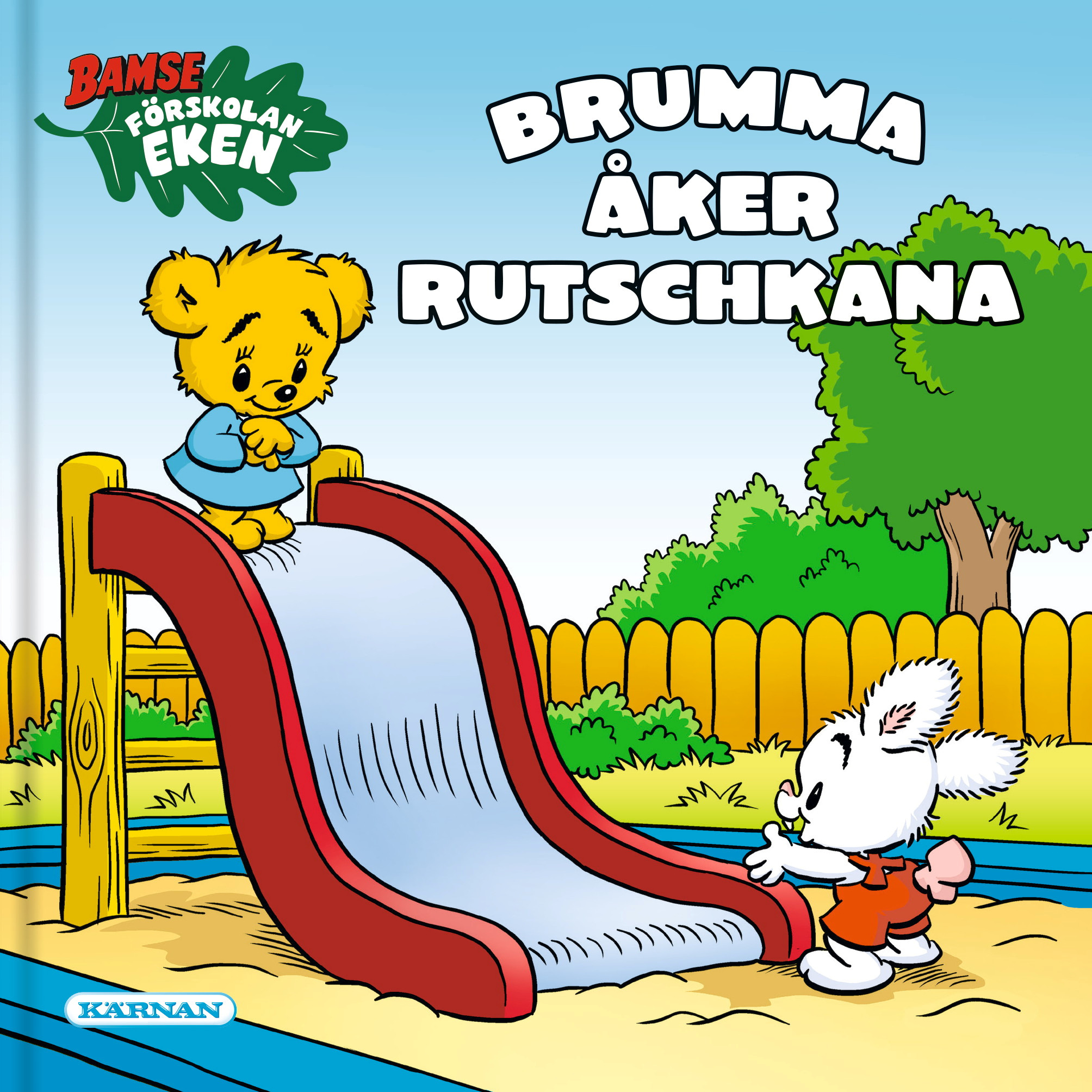 Bamse Förskolan Eken: Brumma åker rutschkana