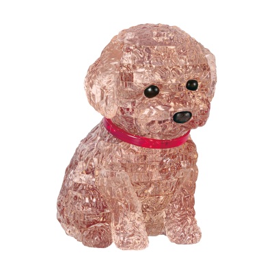 Crystal Puzzle Toy Poodle, Brown
