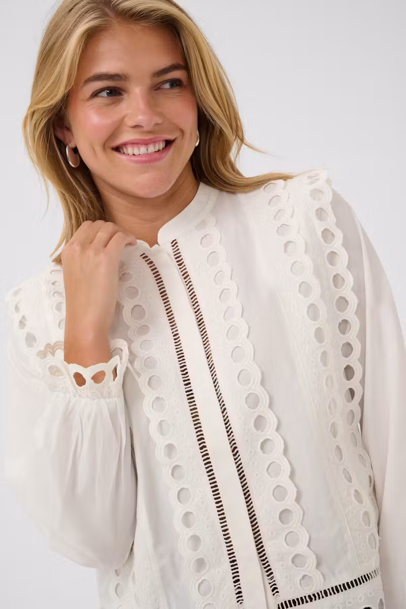Saint Tropez Marlee Shirt Ice White - 4