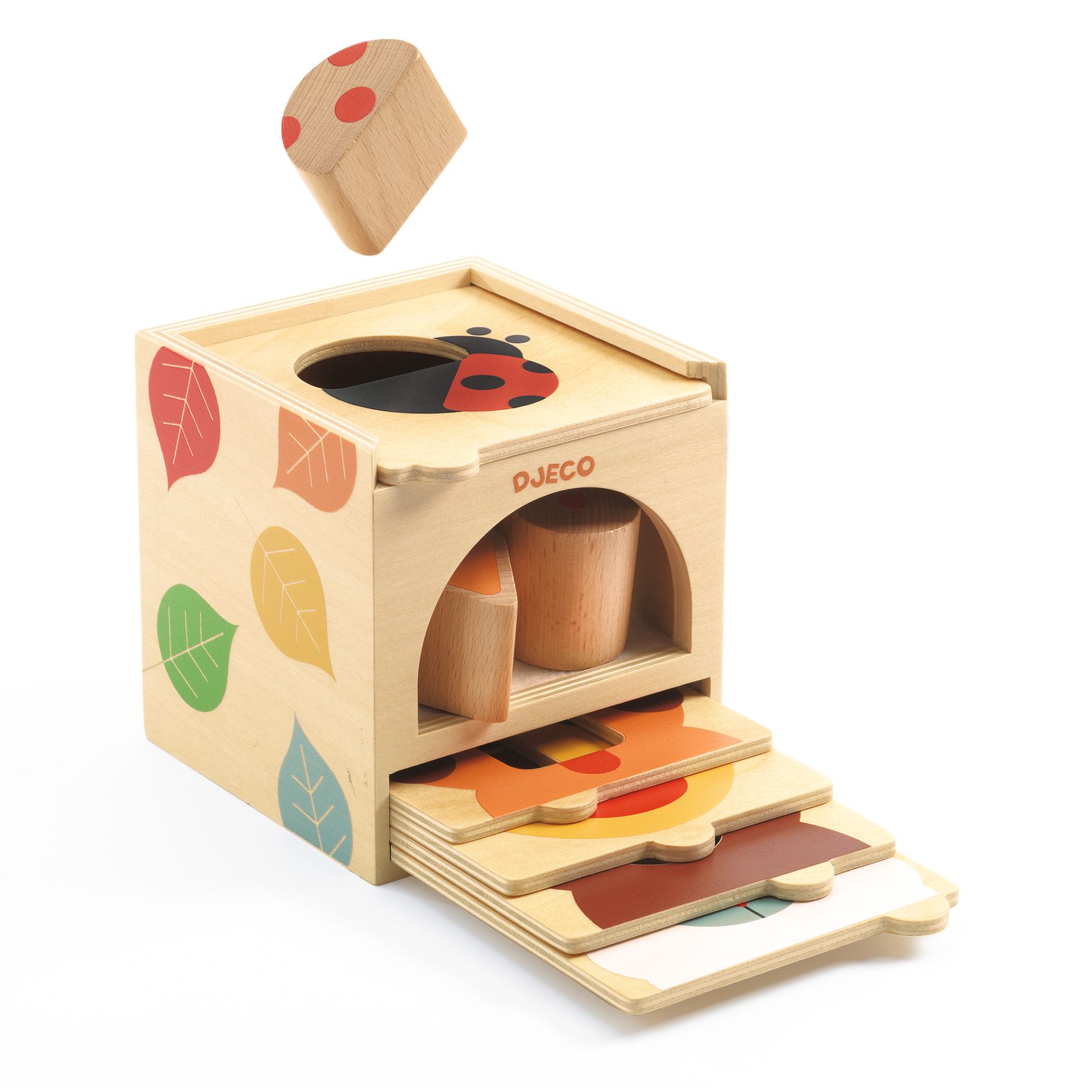 Montessori Sorteringslåda i trä BoxBasic från Djeco