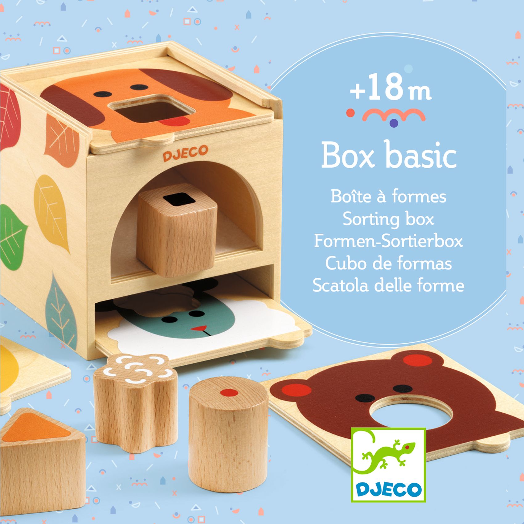 Montessori Sorteringslåda i trä BoxBasic från Djeco - 5