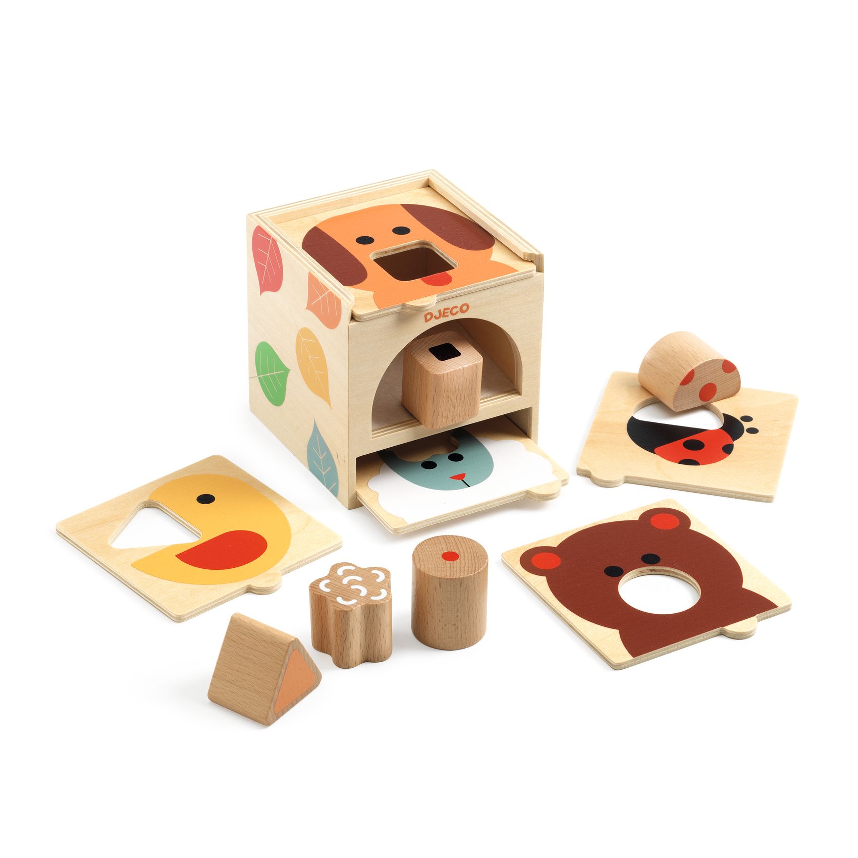 Montessori Sorteringslåda i trä BoxBasic från Djeco - 4