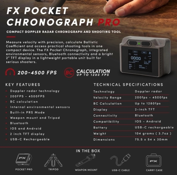 FX Airguns Pocket Chronograph Pro kronograf - 3