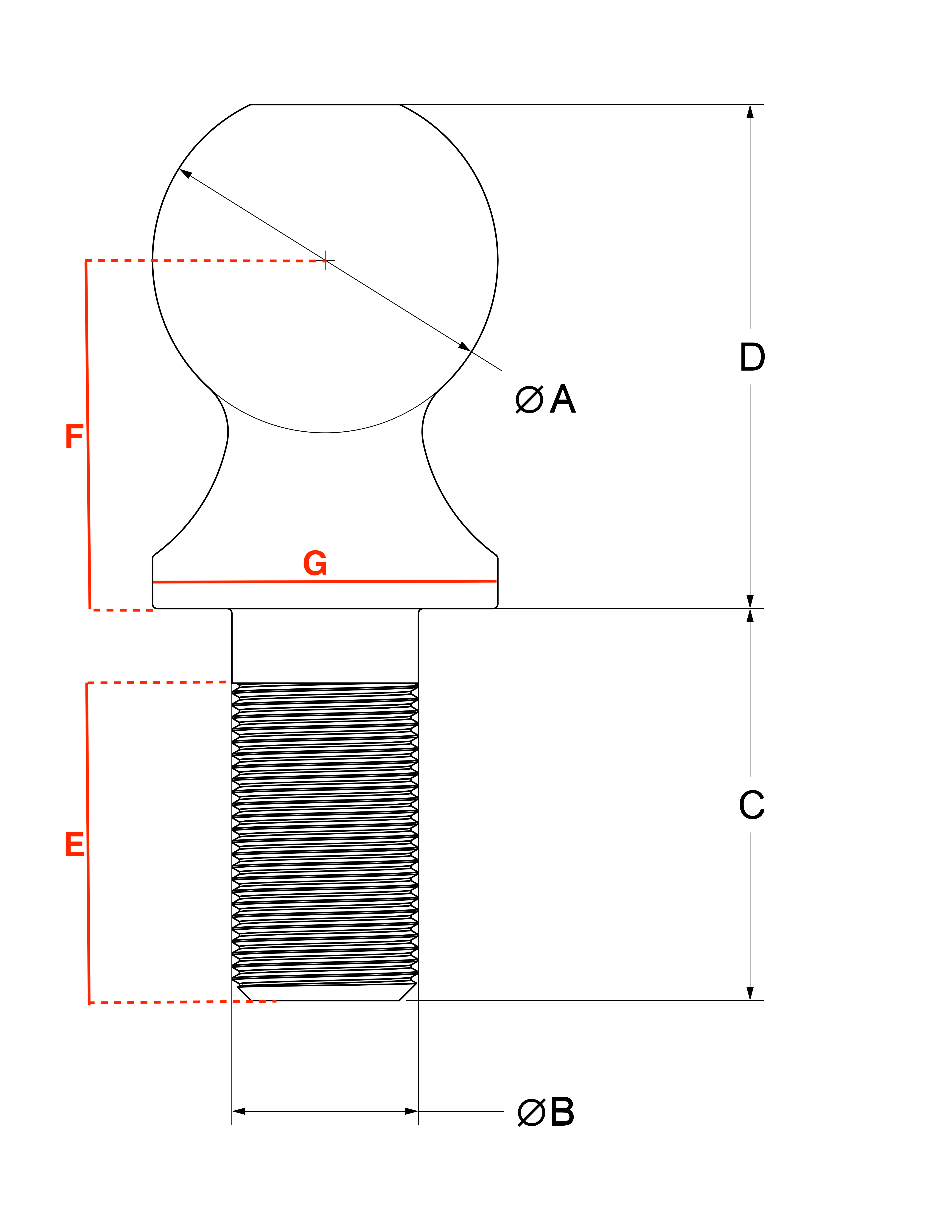 OFD Receiver Hitch Ball 50mm - 2