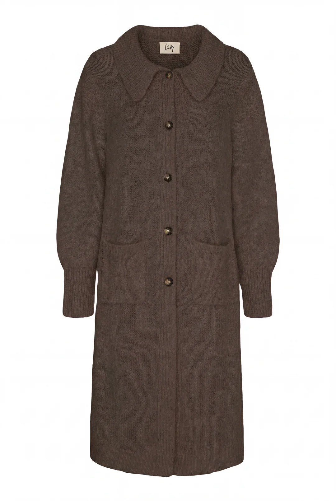 Joa Long Cardigan - Dark Brown - Isay - 4