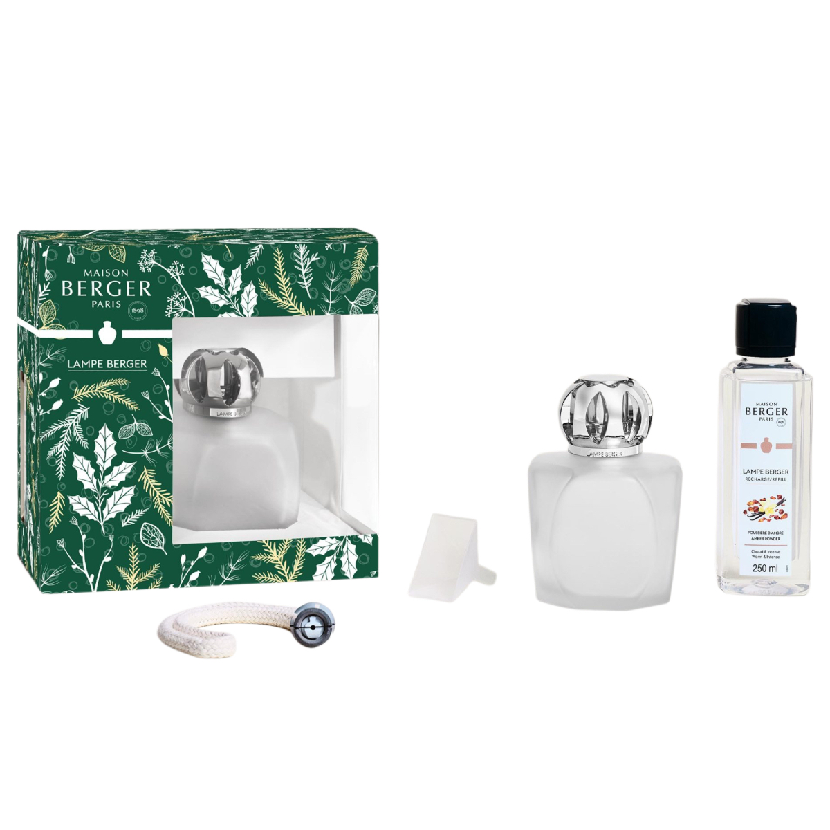 Maison Berger Presentset - Magical Frosted - Doftlampa + 1 st Doft (Amber Powder)
