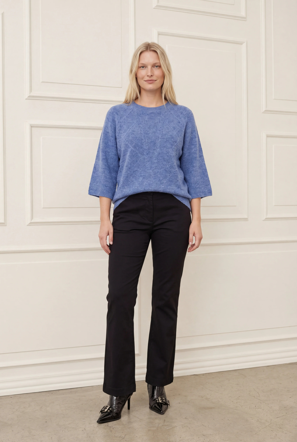Anna S/S Pullover - Bluish - Isay