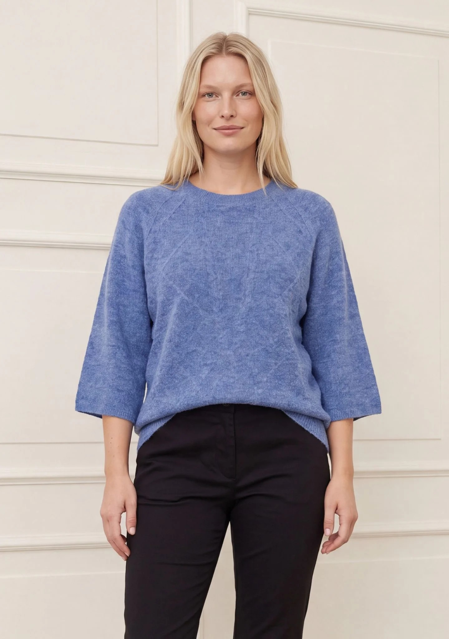 Anna S/S Pullover - Bluish - Isay