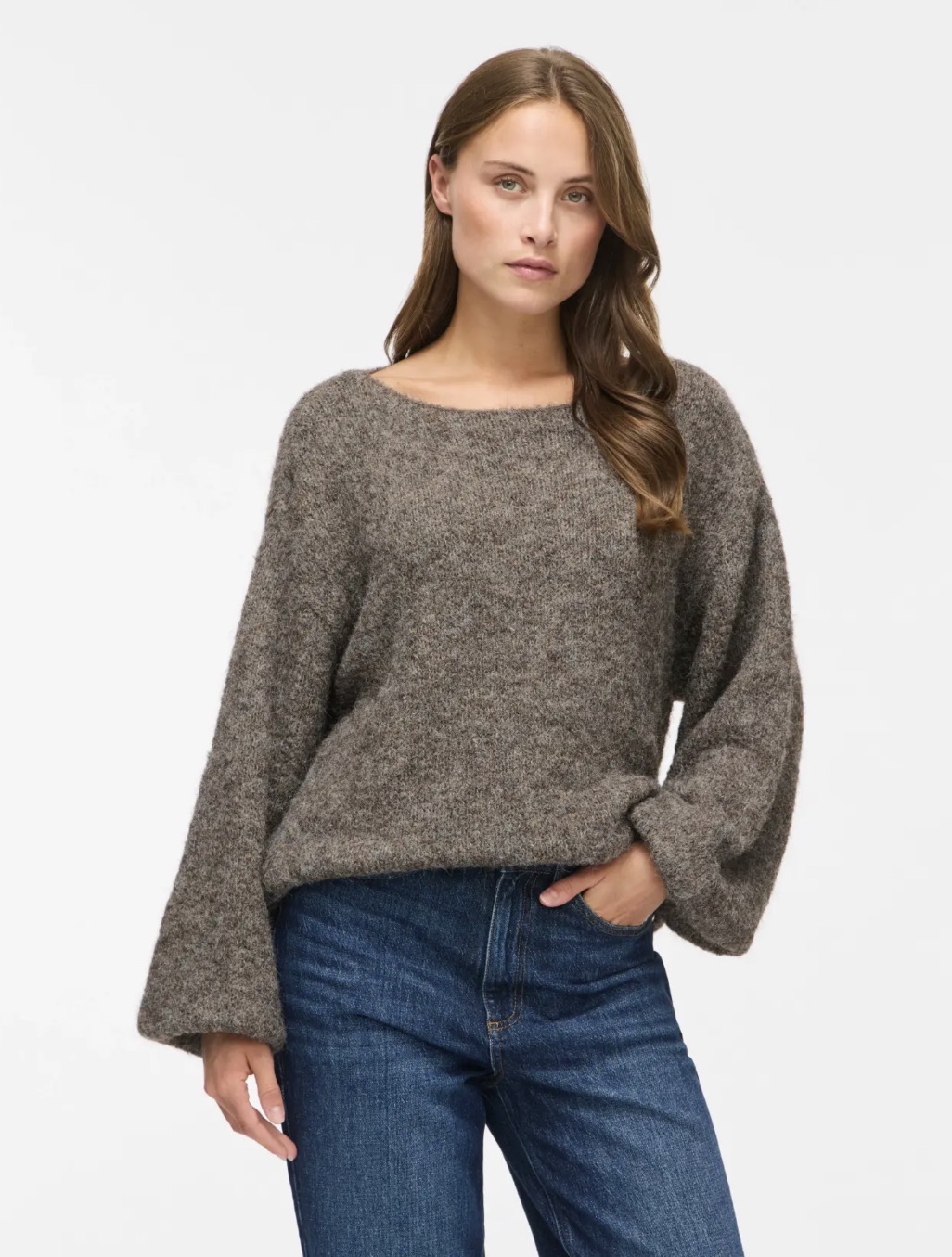 Vila Marley ls knit pullover Falcon
