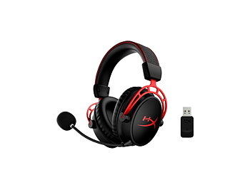 HyperX Cloud Alpha trådlösa hörlurar svarta röda