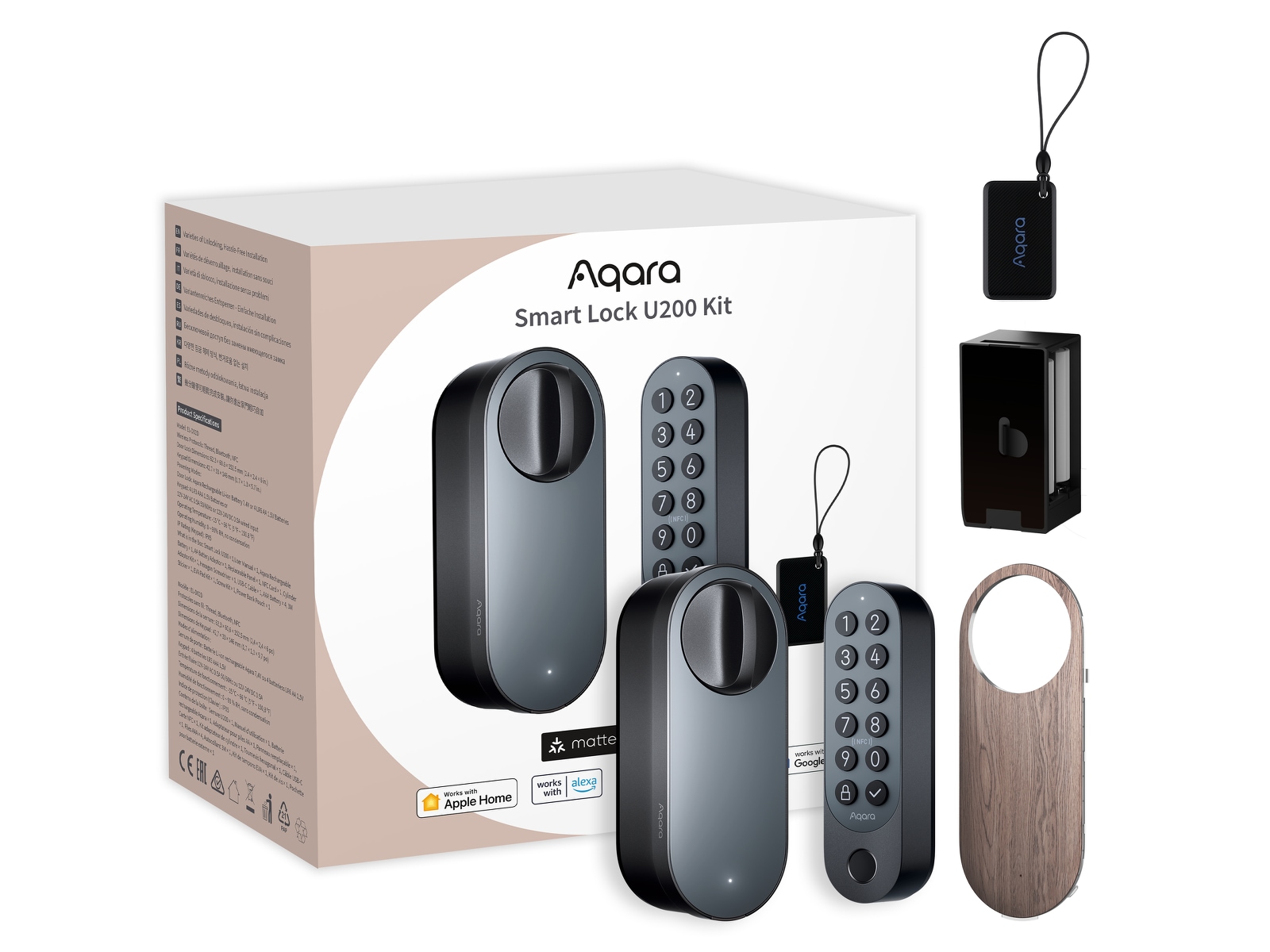 Aqara Smart Lock U200 Kit (svart)
