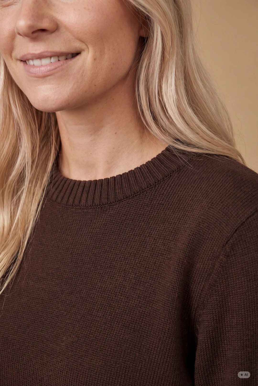Gwen Basic Pullover - Dark Brown - Isay