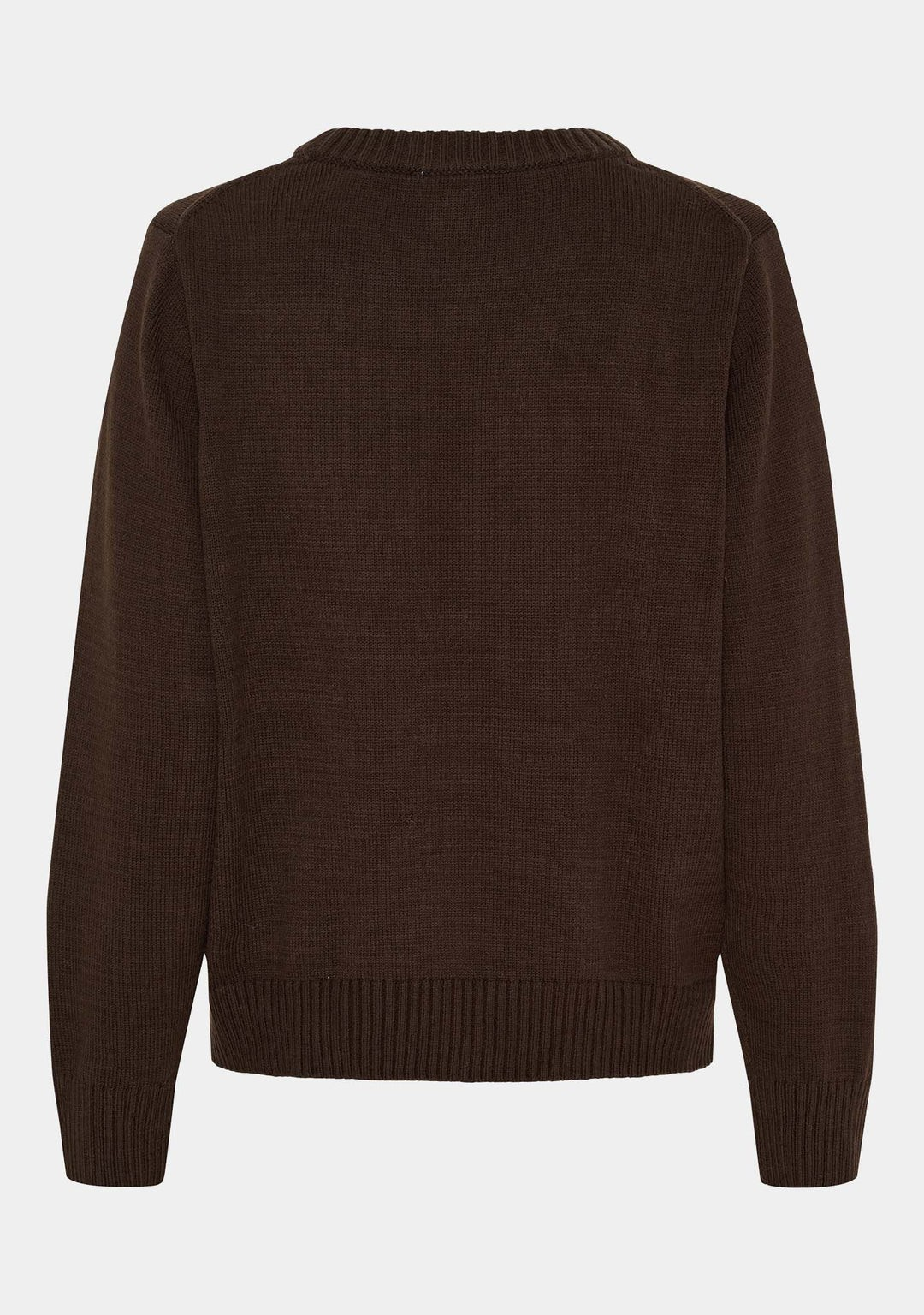 Gwen Basic Pullover - Dark Brown - Isay - 5