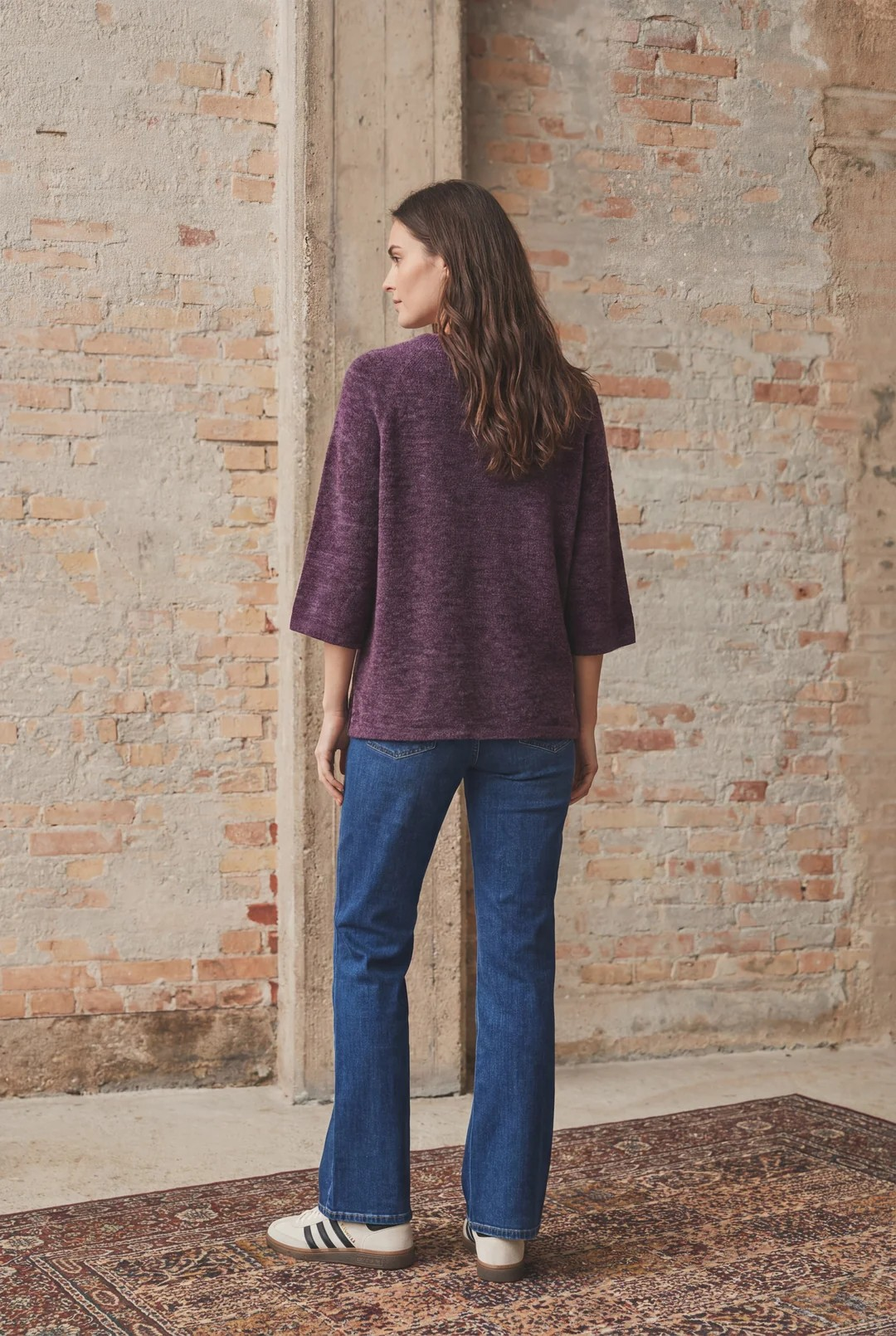 Anna S/S Pullover - Aubergine - Isay - 4