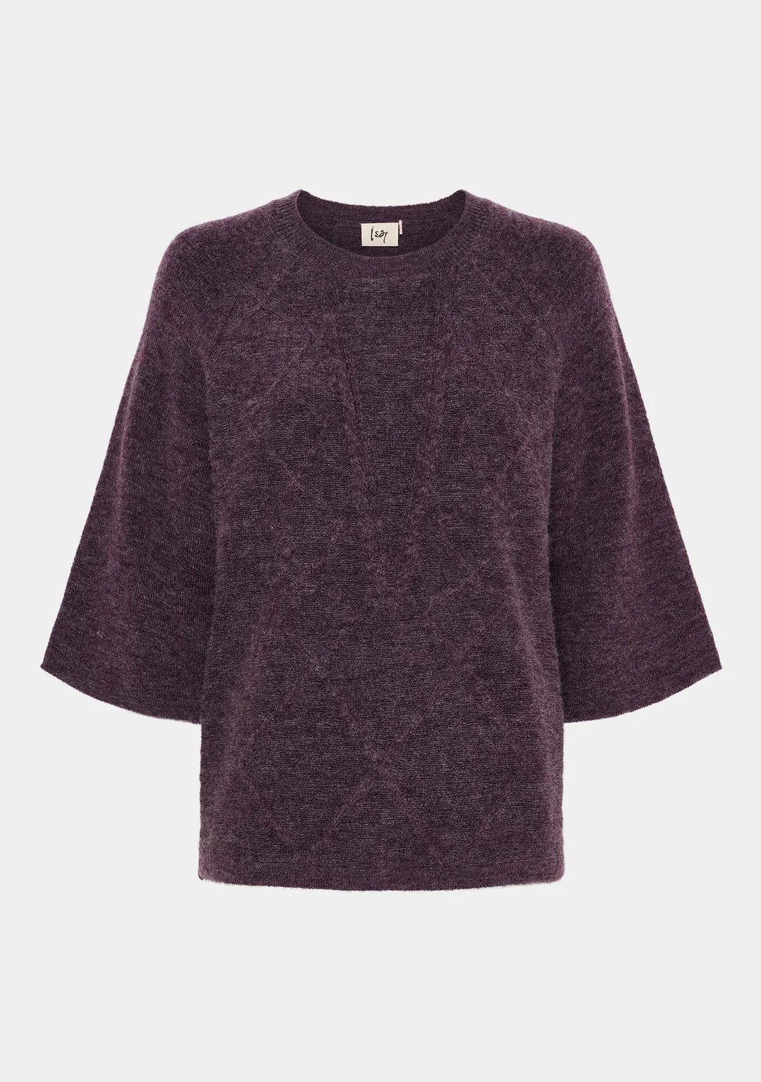 Anna S/S Pullover - Aubergine - Isay - 5