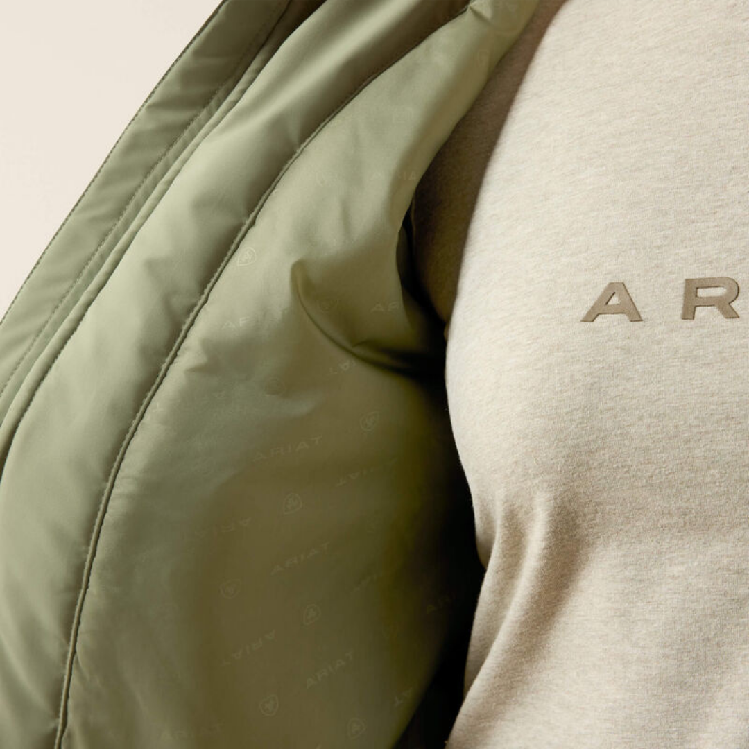 ARIAT STABLE 2.0 INSULATED JACKET - OIL GREEN - 3