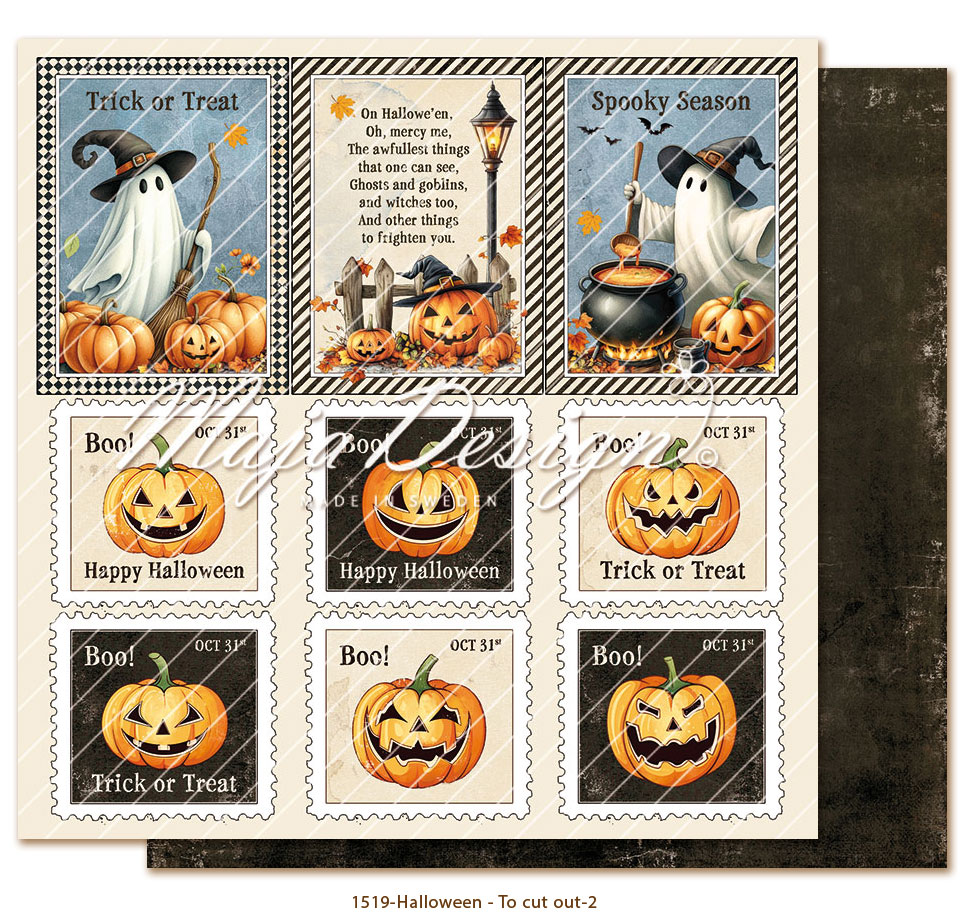 Maja Design - Paper pack 6x6 - Halloween - 12