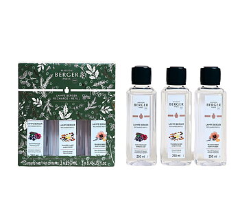 * MAGICAL * Maison Berger Presentset  - Refillvätska till Doftlampa - 3 x 250 ml - Hypnotic Oud, Amber Powder & Velvet of Orient