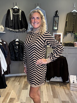 Only Julia Highneck Dress Toasted Coconut