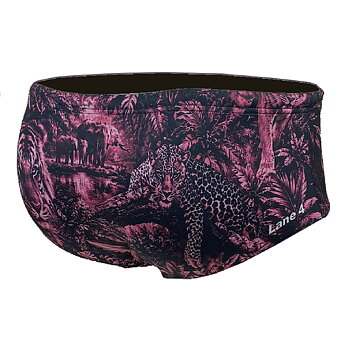 Boys' Swim Trunks: Safari Pink Training Trunk - Lane 4