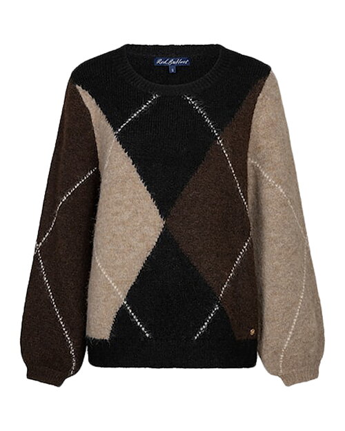 Jumper Argyle rutig beige/brun/svart