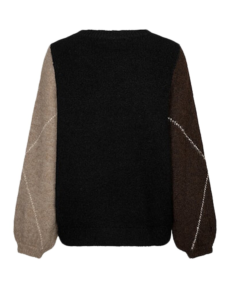 Jumper Argyle rutig beige/brun/svart