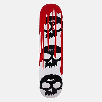 Zero - 3 Skull Blood White 8.25"