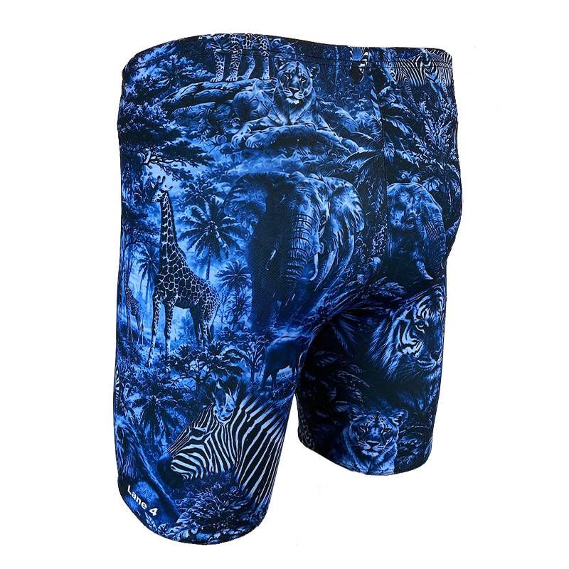 Boys' Swim Trunks, Safari Blue Leg Jammer - Lane 4 - 2