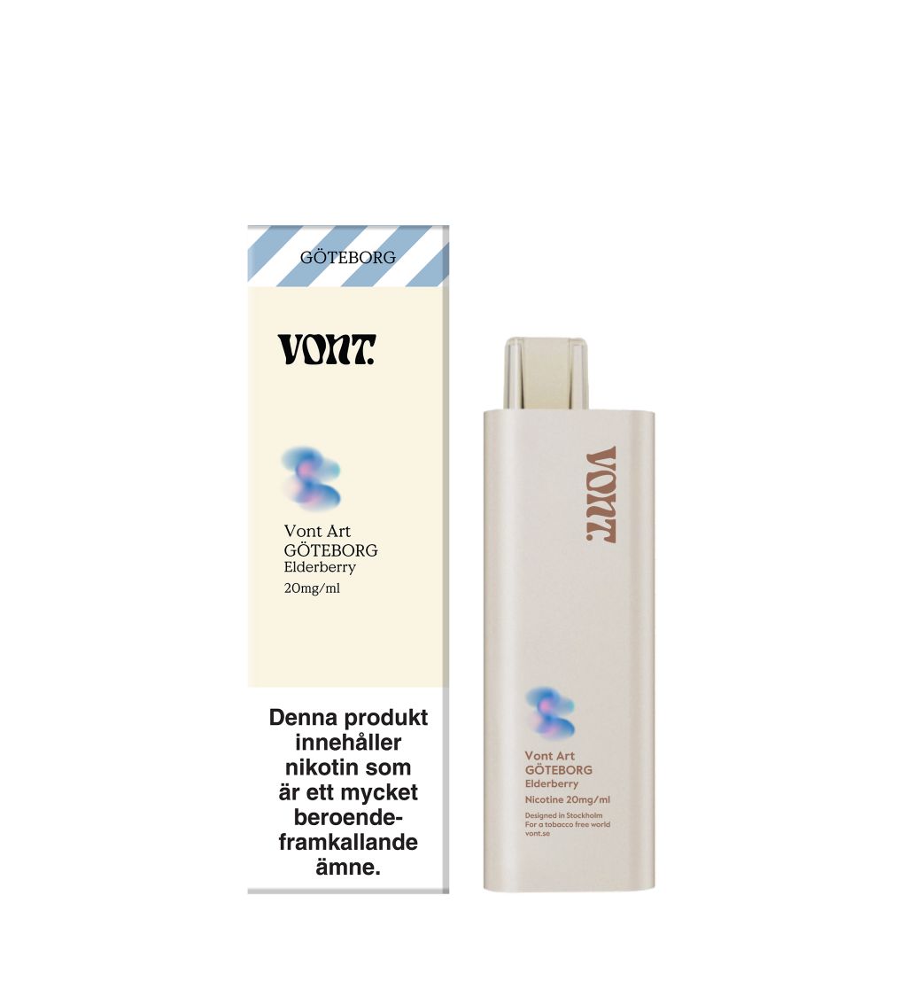 Vont ART Engångs Vape 20mg – GÖTEBORG Elderberry