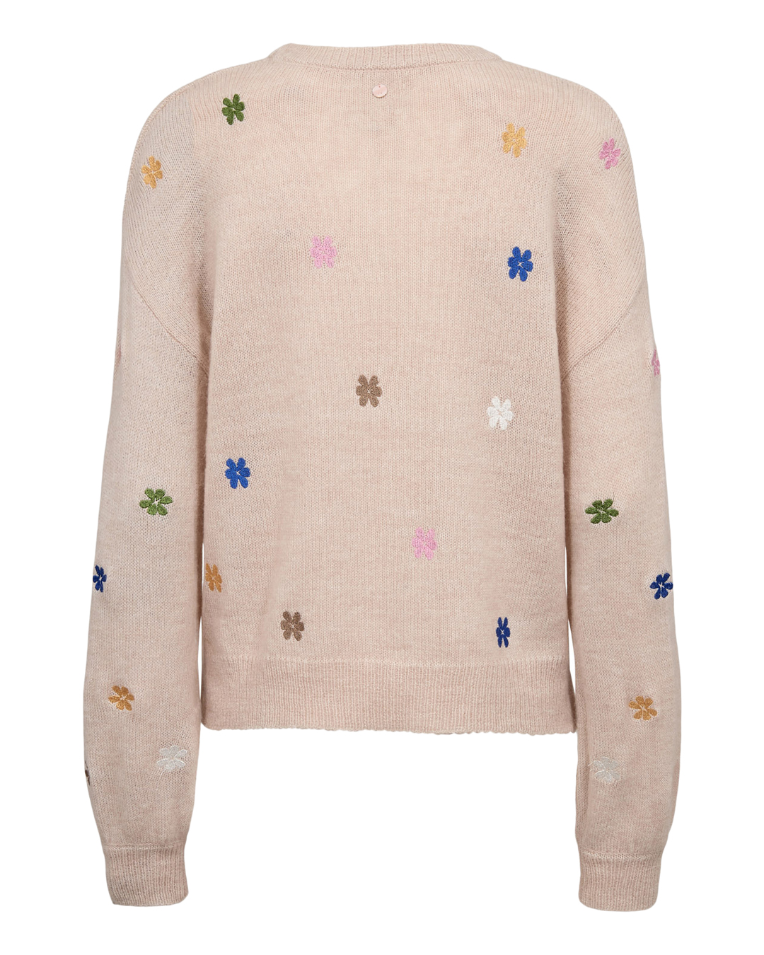 Jumper Florie beige med broderade blommor - 6