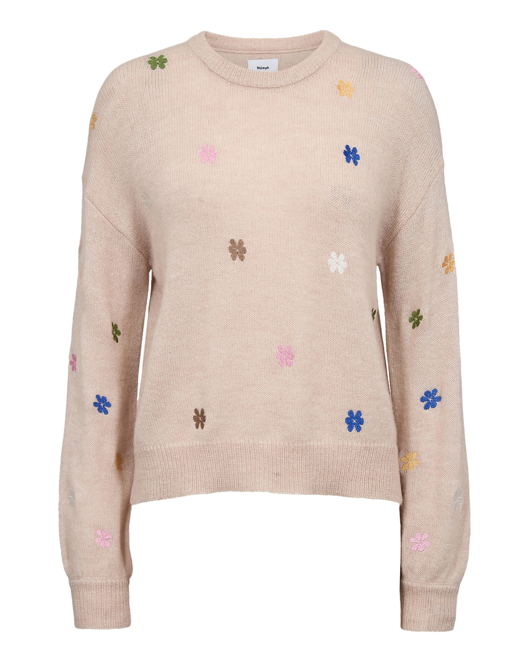 Jumper Florie beige med broderade blommor - 5