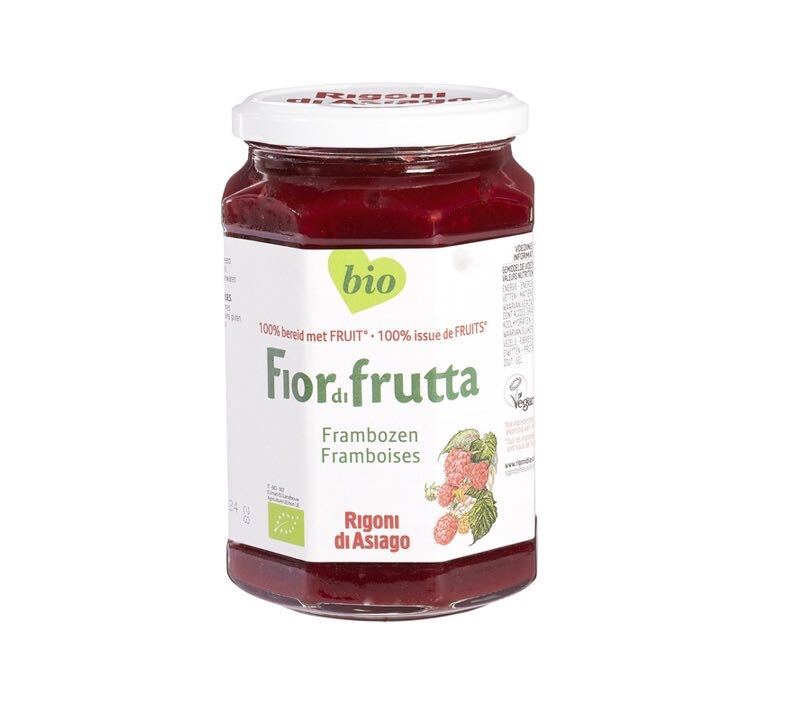 ekologisk hallonsylt 600g fior di frutta