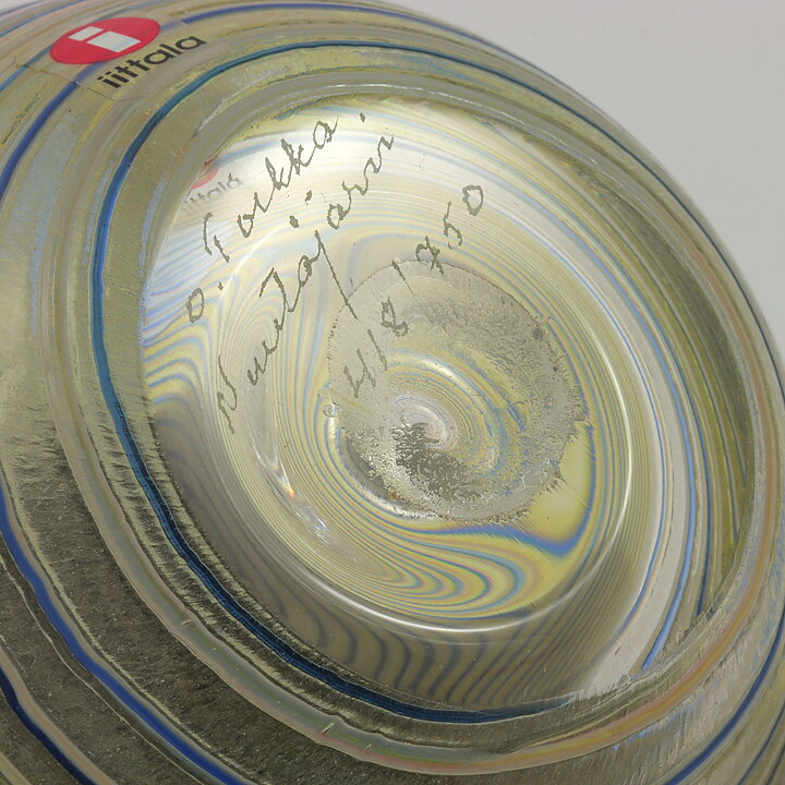 オイバ・トイッカ  ガラスの鳥  Cloud Tern の卵  2007年  12cm〈箱付き〉