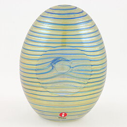 Oiva Toikka (2007) Annual Cloud Tern (Pilvitiira) Glass Egg 12 cm  <with Box>