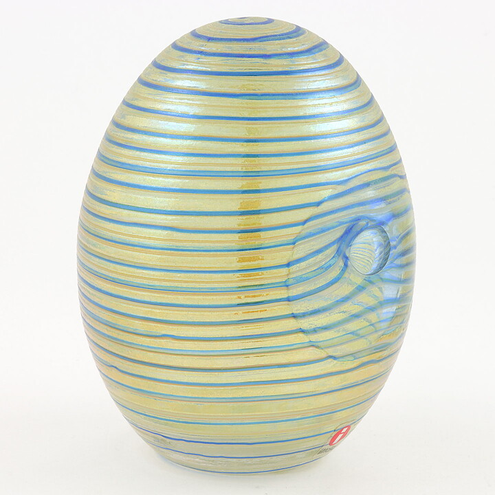 Oiva Toikka (2007) Annual Cloud Tern (Pilvitiira) Glass Egg 12 cm  <with Box>