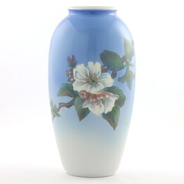 Royal Copenhagen (1960s) Vase with Apple Tree Branch Decor  27 cm  #2629-2129
