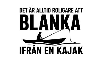 Klistermärke - Vit bakgrund - Blanka från kajak