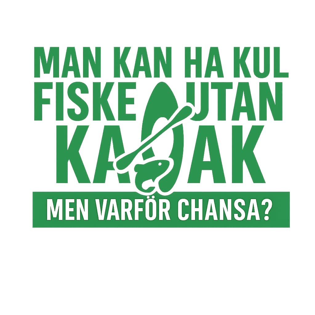 Klistermärke - Vit bakgrund - Kul fiske