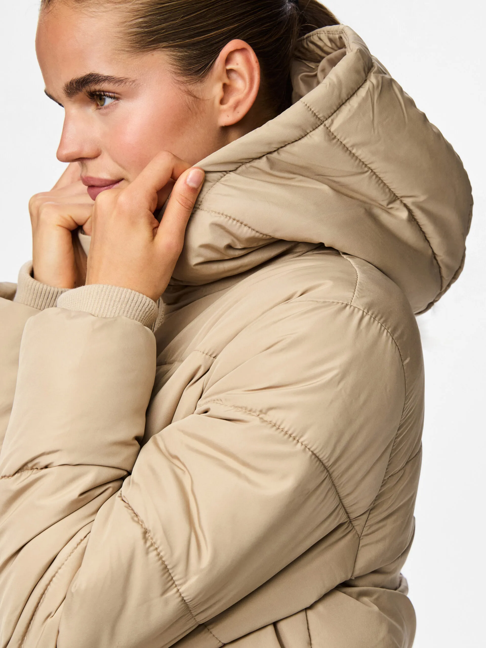 Pieces - Bee Täckjacka Beige - 7