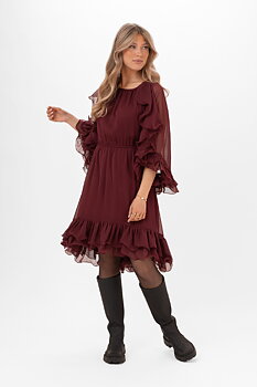 Capri Collection Aubrey Dress Cranberry