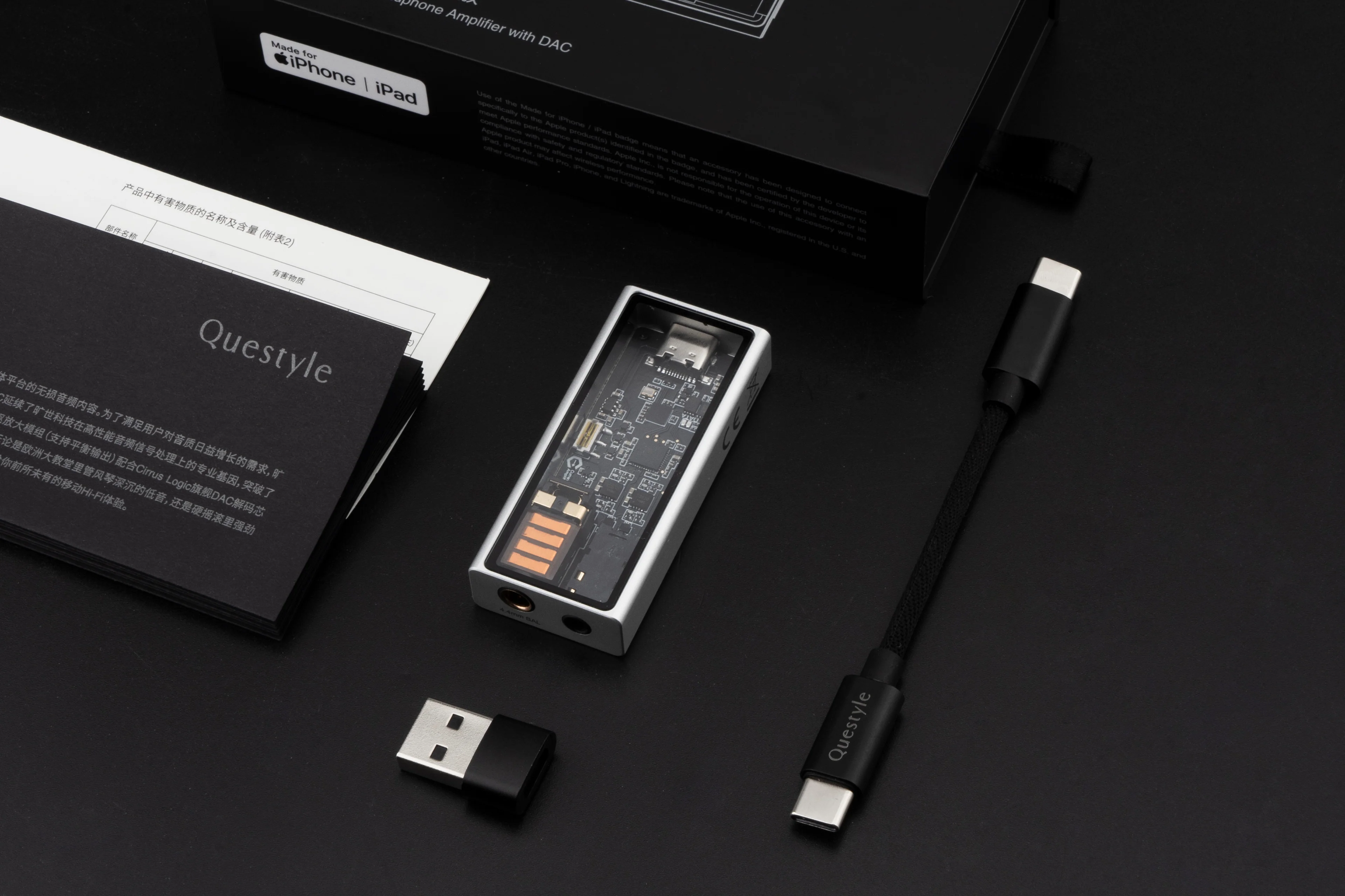 Questyle M15C Portable Headphone Amplifier USB-C DAC - 6