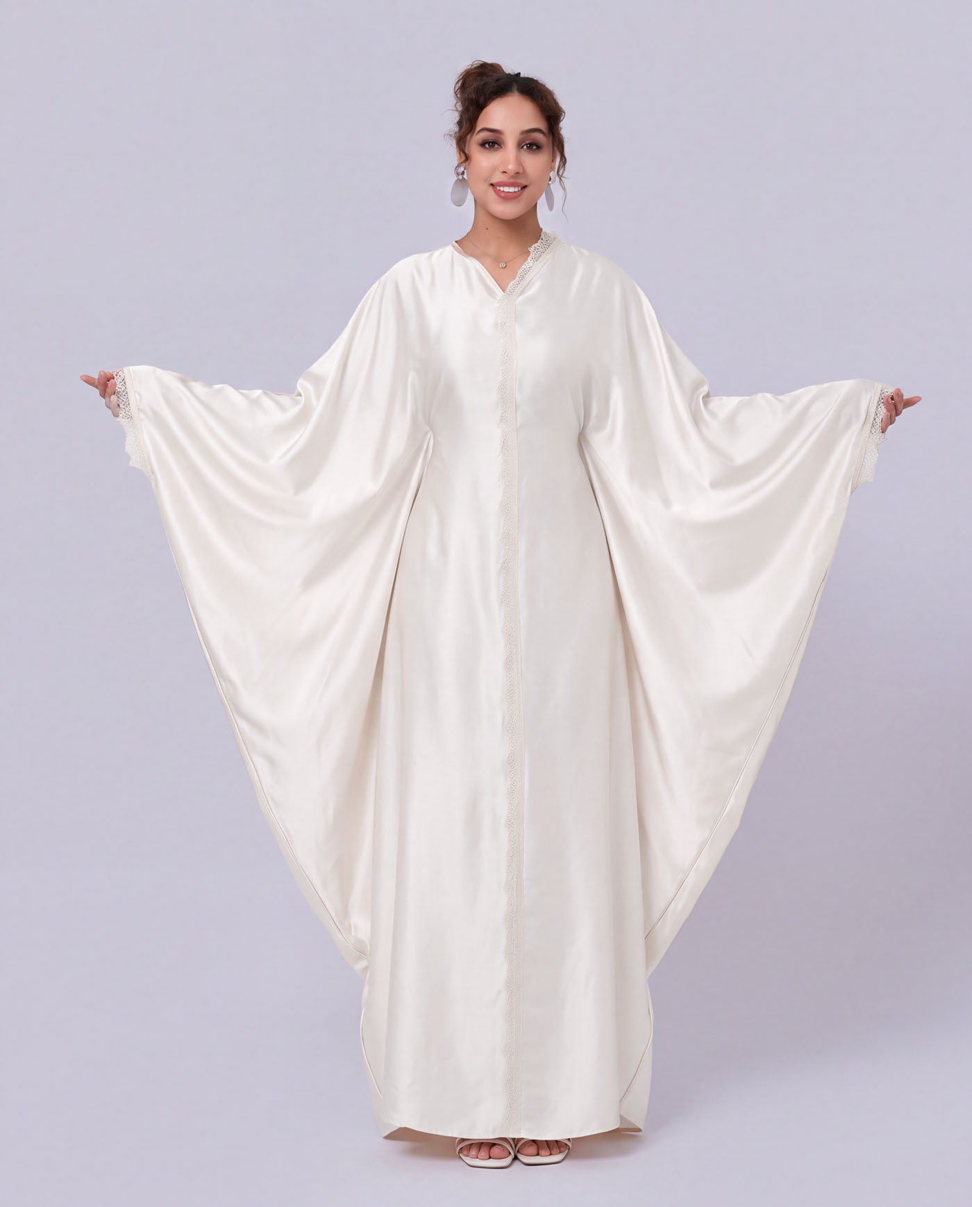 Butterfly Abaya - Kräm