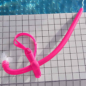 Olander Training Snorkel, rosa - frontsnorkel för juniorer och elitsimmare