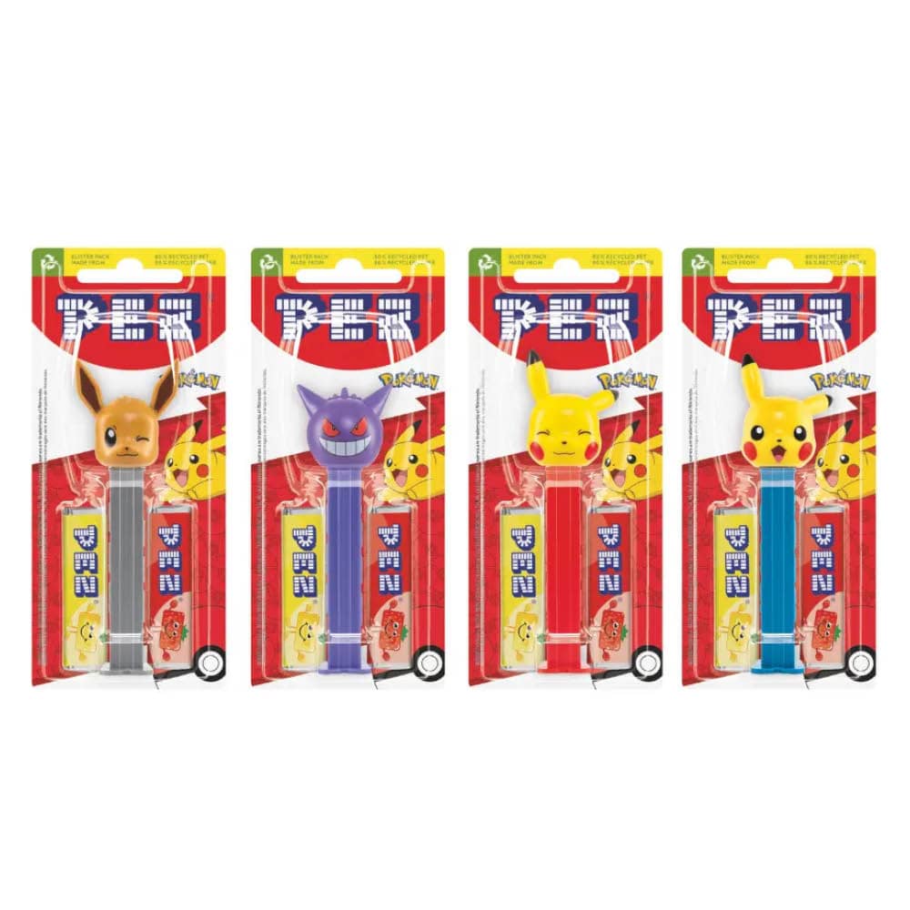 PEZ Pokémon Dispenser + 2 Candy Refills 17g