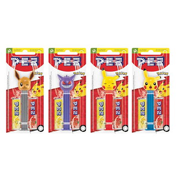 PEZ Pokémon Dispenser + 2 Candy Refills 17g