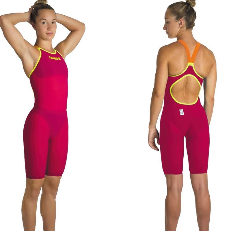 Jaked JKATANA open back, tävlingbadsdräkt NEW CONCEPT - röd