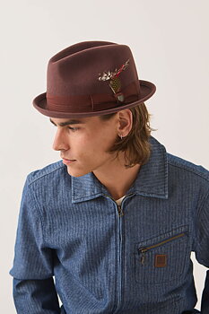 Brixton Gain fedora Chestnut